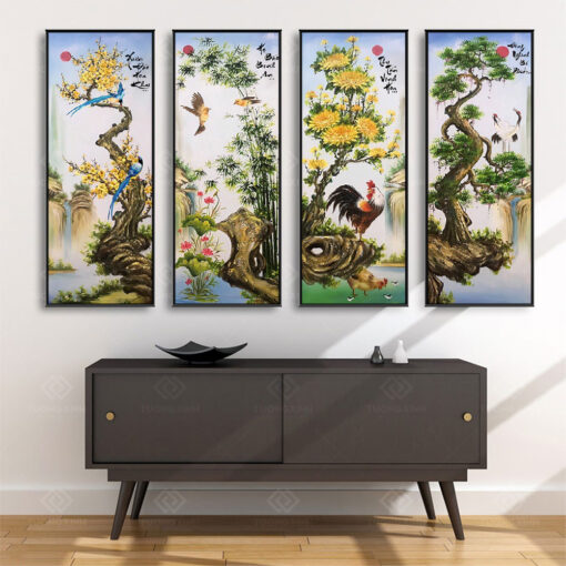 Tranh treo tường Tứ Quý TQ3633
