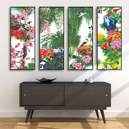 Tranh treo tường Tứ Quý TQ3636