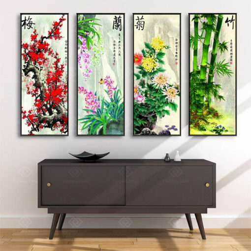 Tranh treo tường Tứ Quý TQ3638