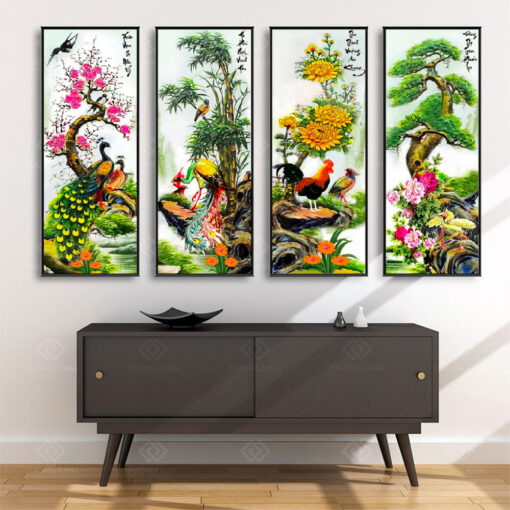 Tranh treo tường Tứ Quý TQ3641