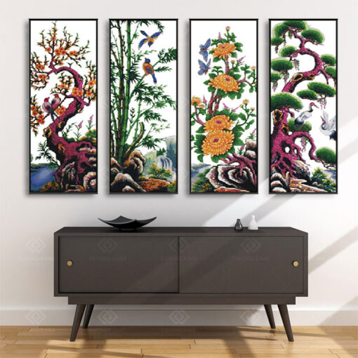 Tranh treo tường Tứ Quý TQ3642
