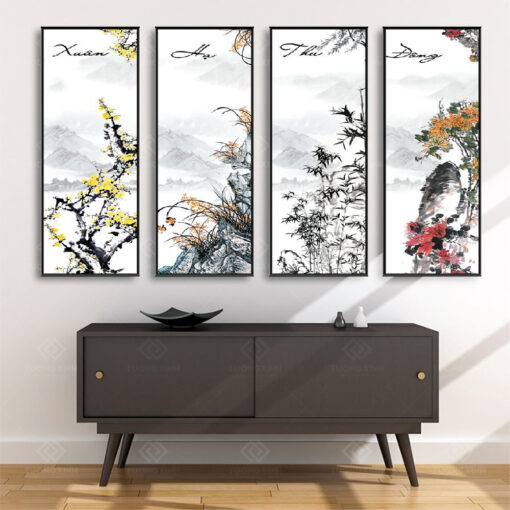 Tranh treo tường Tứ Quý TQ3643