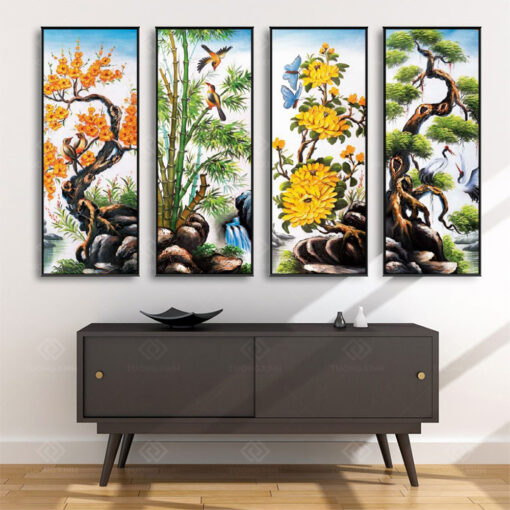 Tranh treo tường Tứ Quý TQ3615