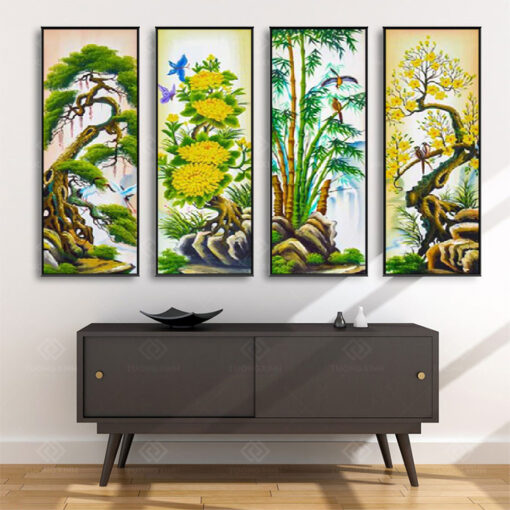 Tranh treo tường Tứ Quý TQ3616