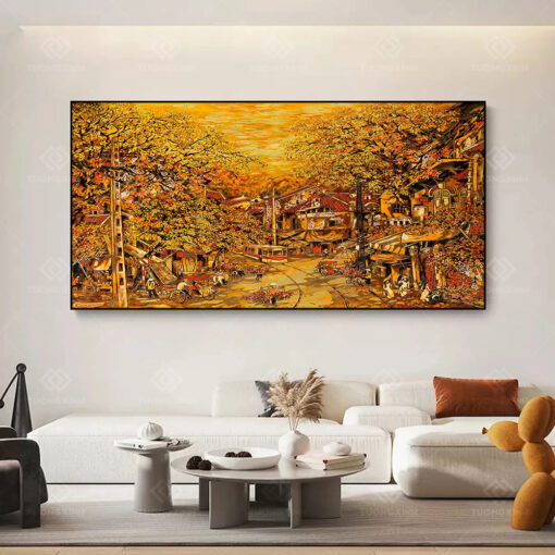 Tranh tráng gương Art hàng buồm TG3658