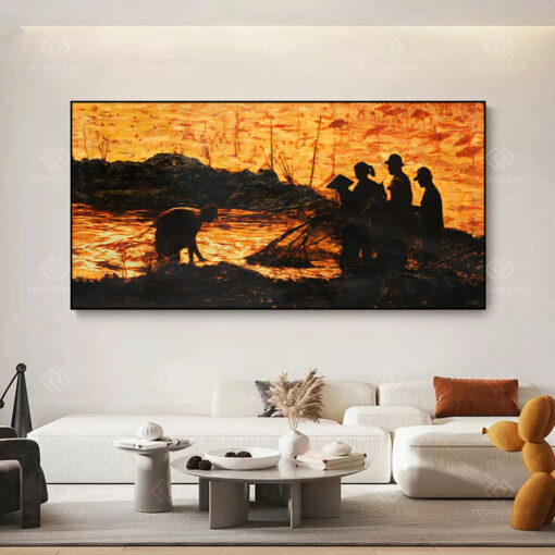 Tranh tráng gương Art nắng muộn TG3667