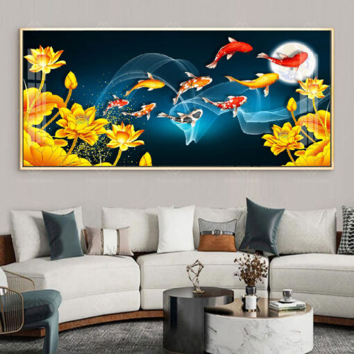 Tranh treo tường hoa sen nghệ thuật TG3577