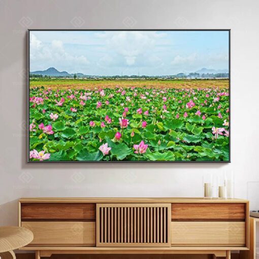 Tranh treo tường hoa sen nghệ thuật TG3562