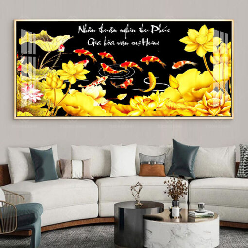 Tranh treo tường hoa sen nghệ thuật TG3579