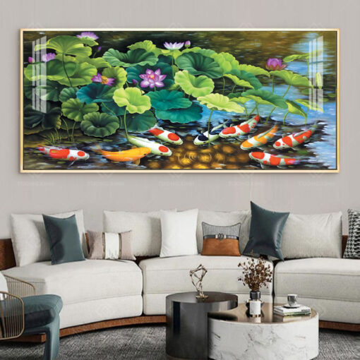 Tranh treo tường hoa sen nghệ thuật TG3580