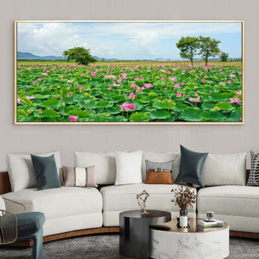 Tranh treo tường hoa sen nghệ thuật TG3583