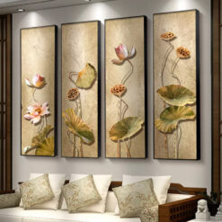 Tranh treo tường hoa sen nghệ thuật TG3496