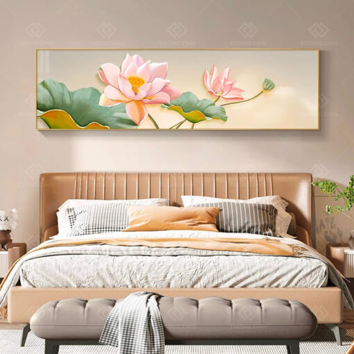 Tranh treo tường hoa sen nghệ thuật TG3574