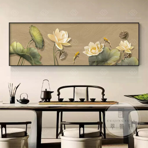 Tranh treo tường hoa sen nghệ thuật TG3575