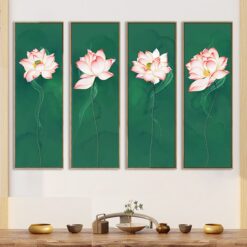 Tranh treo tường hoa sen nghệ thuật TG3498