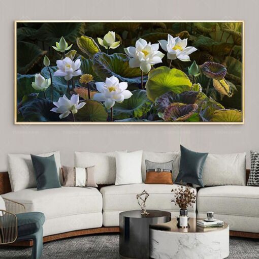 Tranh treo tường hoa sen nghệ thuật TG3578