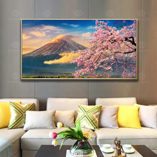 Tranh treo tường phong cảnh núi phú sỹ TG3762
