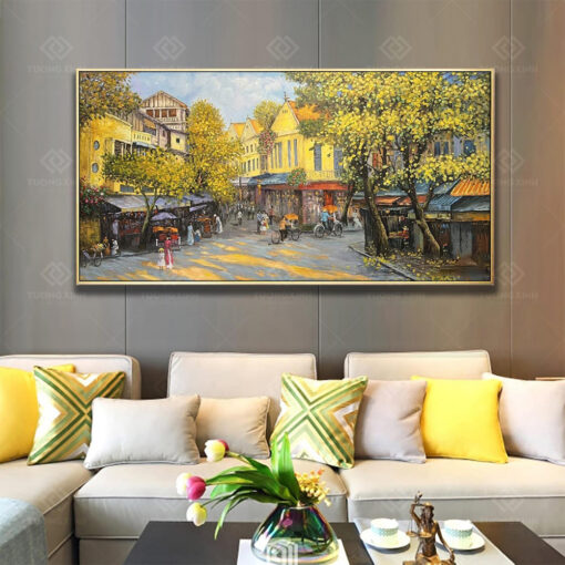 Tranh treo tường phong cảnh làng quê TG3759