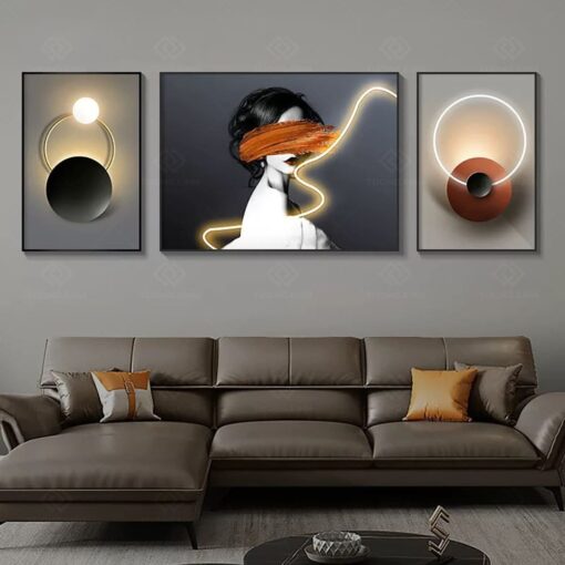 Tranh cô gái trừu tượng nghệ thuật TG3812