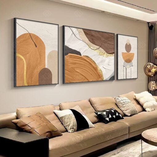 Tranh trừu tượng nghệ thuật trang trí phòng khách TG3829