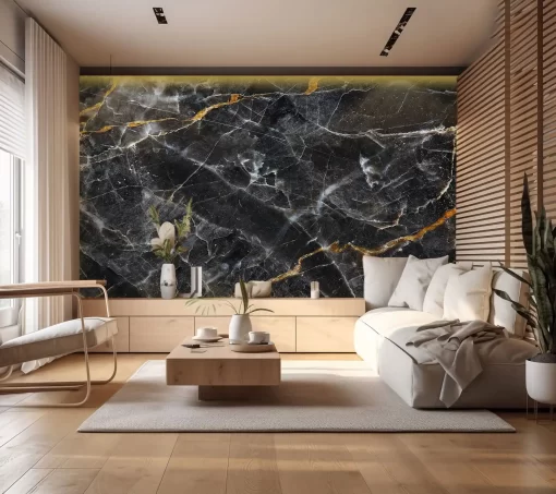 Tranh pvc tráng gương ốp tường vân đá TC1341