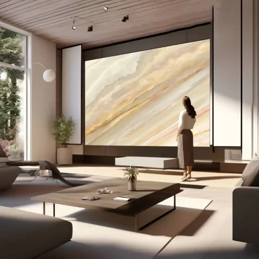 Tranh pvc tráng gương ốp tường vân đá TC1372