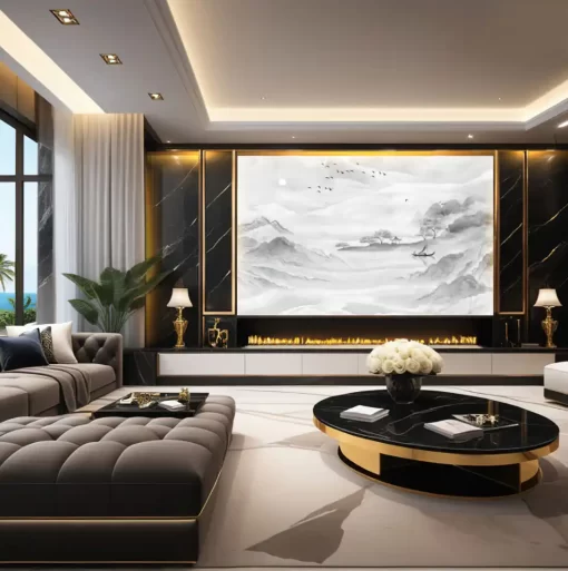 Tranh pvc tráng gương ốp tường TC1442