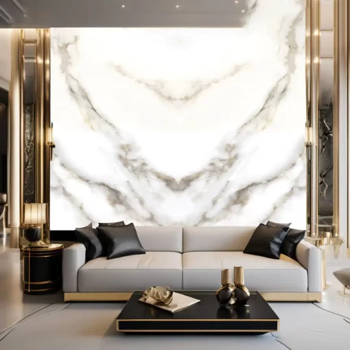 Tranh pvc tráng gương ốp tường vân đá đối xứng TC1464