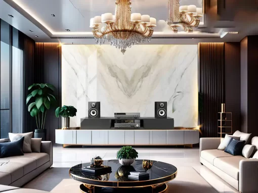 Tranh pvc tráng gương ốp tường vân đá đối xứng TC1469