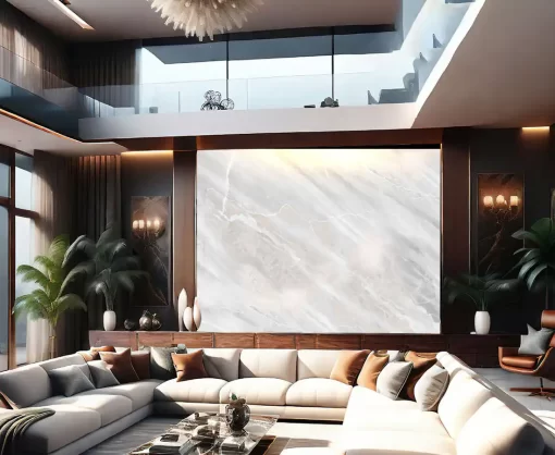 Tranh pvc tráng gương ốp tường vân đá TC1474