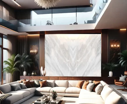 Tranh pvc tráng gương ốp tường vân đá đối xứng TC1475