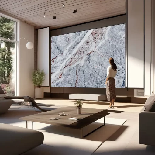 Tranh pvc tráng gương ốp tường vân đá TC1482