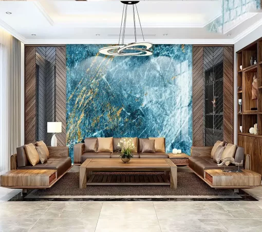 Tranh pvc tráng gương ốp tường vân đá TC1488