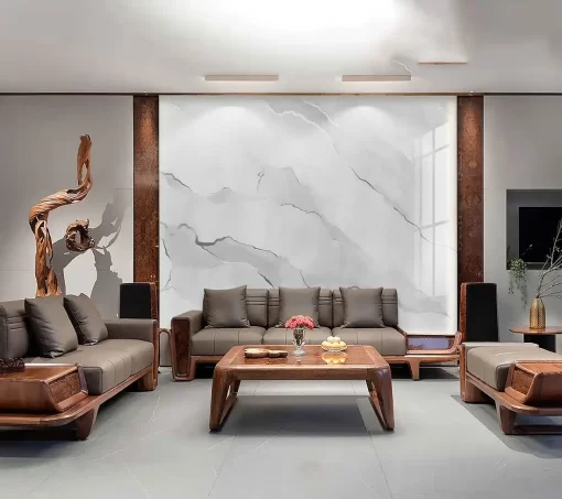 Tranh pvc tráng gương ốp tường vân đá TC1499