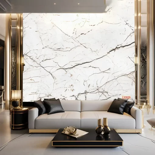 Tranh pvc tráng gương ốp tường vân đá TC1647