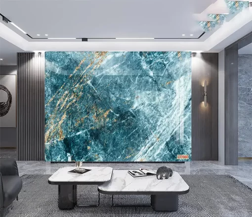 Tranh pvc tráng gương ốp tường vân đá TC1668