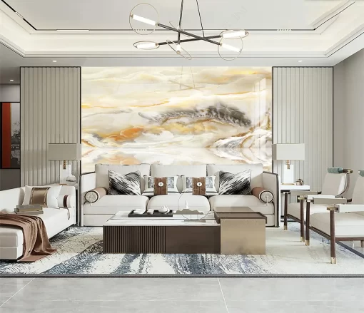 Tranh pvc tráng gương ốp tường vân đá TC1168