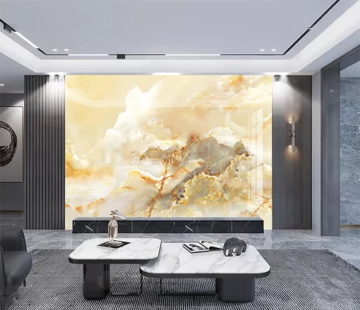 Tranh pvc tráng gương ốp tường vân đá TC1212