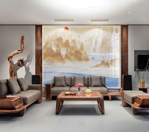 Tranh pvc tráng gương ốp tường TC1214