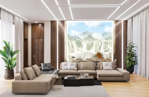 Tranh pvc tráng gương ốp tường TC1252