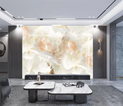 Tranh pvc tráng gương ốp tường vân đá TC1283