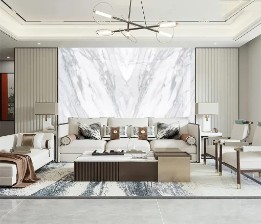 Tranh pvc tráng gương ốp tường vân đá đối xứng TC1005