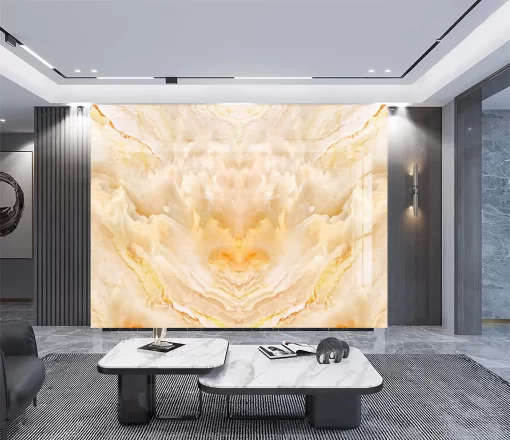 Tranh pvc tráng gương ốp tường vân đá đối xứng TC1068