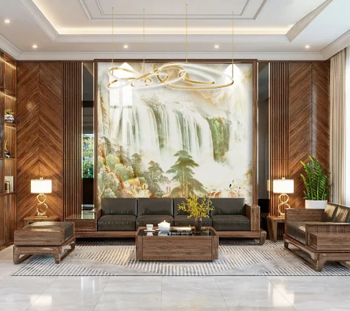 Tranh pvc tráng gương ốp tường TC1287