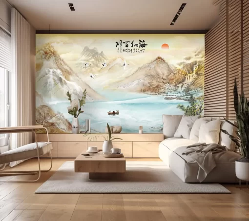 Tranh pvc tráng gương ốp tường TC1291