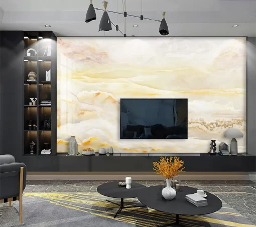 Tranh pvc tráng gương ốp tường vân đá TC1304