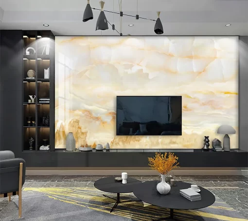 Tranh pvc tráng gương ốp tường vân đá TC1316