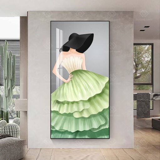 Tranh cô gái trừu tượng nghệ thuật TG3911