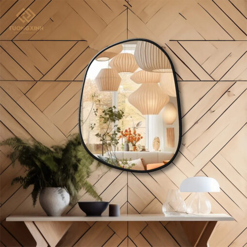 Gương viền nhôm decor trang trí nội thất GC216