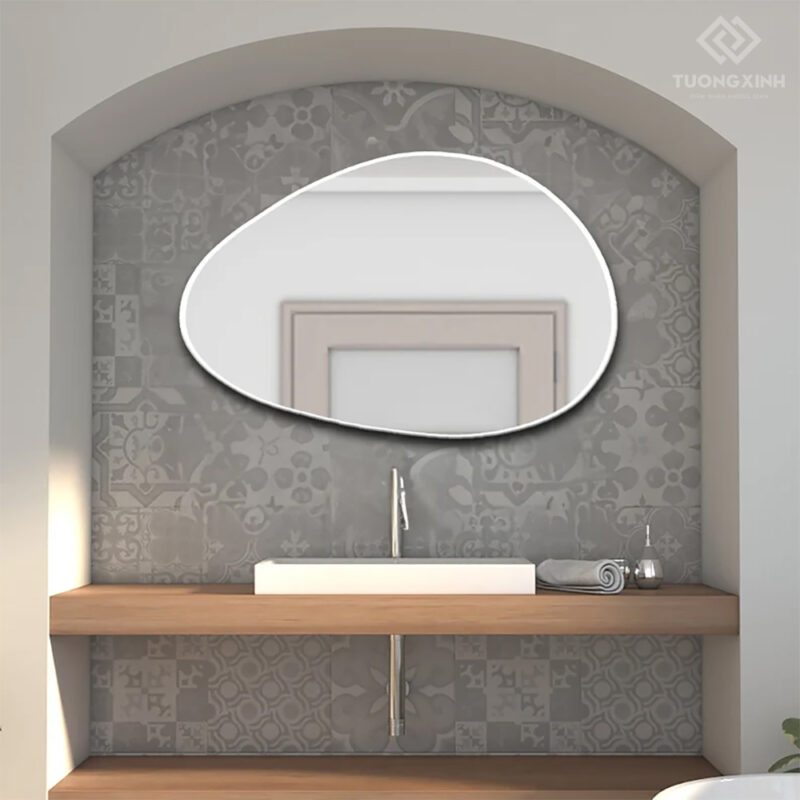 Gương viền nhôm decor trang trí nội thất GC217 - Ảnh 2